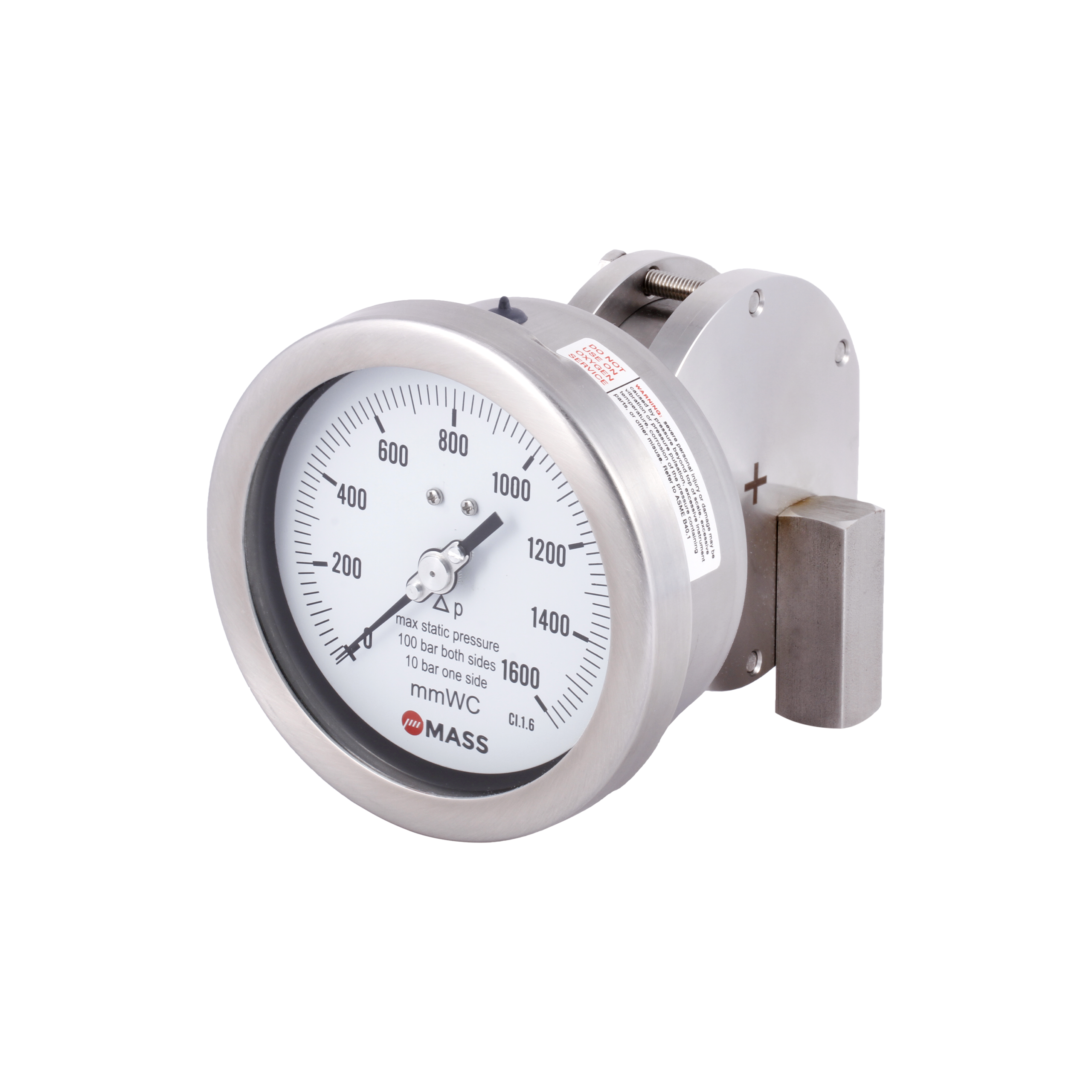 Diaphragm type differential pressure gauge